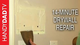 Repair Drywall in 14 Minutes [upl. by Dru]