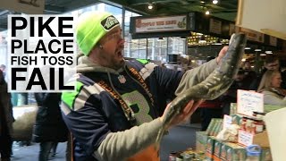 Pike Place  Throwing Fish and What to Eat  Seattle WA [upl. by Laerdna]