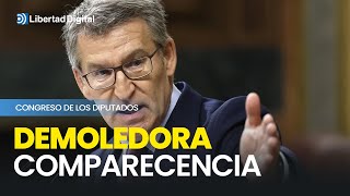 Demoledora comparecencia completa de Feijóo contra Sánchez en el Congreso [upl. by Adi298]