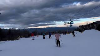 Bansko Kayak Merkezinde Şehre Kayarak Gidiyorsunuz [upl. by Ellekcir]