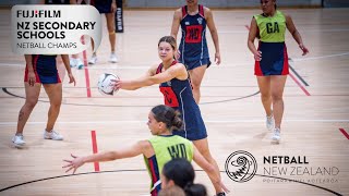 NZ Secondary Schools Netball Champs  1st2nd  Hamilton Girls High School vs St Margarets College [upl. by Reger]