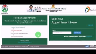 How to Book CGHS Online Appointment BookingCGHS Beneficiaries ऑनलाइन बुक करो Appointment [upl. by Mareah382]