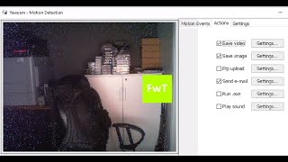 Yawcam Motion Detection [upl. by Eeltrebor]