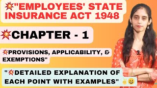 Understanding the Employees State Insurance Act 1948 Provisions Applicability and Exemptionsquot [upl. by Madox41]