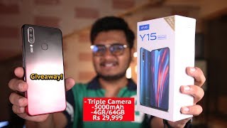 Vivo Y15 Unboxing amp Giveaway  Bohat Hard Bohat Unique [upl. by Keyser213]