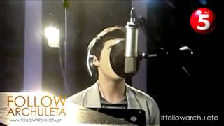 David Archuleta sings quotNandito Akoquot  a first peek [upl. by Sennahoj648]