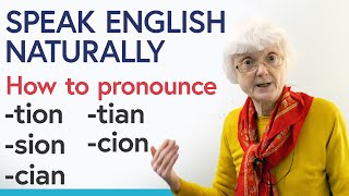 Say it correctly in English TION SION CIAN TIAN CION Pronunciation [upl. by Caty]