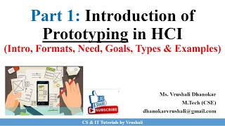 HCI 44 Part 1 Prototyping Techniques with Examples  HCI [upl. by Pentheam256]