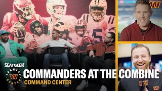 NFL Combine Top QB Prospects and 1on1 with Adam Peters  Command Center  Washington Commanders [upl. by Kamal93]