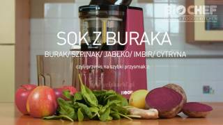 Szybki przepis na sok z buraka z BioChef Whole Slow Juicer wyciskarka do soków [upl. by Mott]