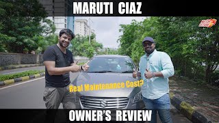 Maruti Ciaz  Exact Maintenance Cost  Owners Review [upl. by Halsy7]