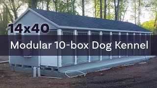 14x40 Modular 10box Custom Dog Kennel  Greer SC [upl. by Leacock]