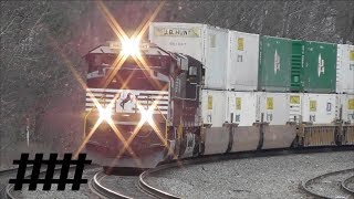 NS Railfanning at Thomastown Rd RR Crossing in Tyrone PA with Slow Norfolk Southern Freight Trains [upl. by Larianna]