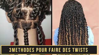 COMMENT FAIRE DES TWISTS AVEC MECHES POUR DÉBUTANTS  Tutoriel étapes simples et faciles [upl. by Frentz]