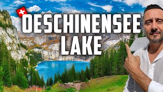 Oeschinensee Switzerland  BEST Panorama Hike at the Oeschinen Lake [upl. by Ardnosal36]