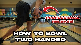 How To Bowl With Two Hands  More Hook amp More Power [upl. by Eimerej]