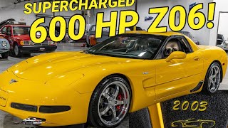 600HP SUPERCHARGED 2003 Chevrolet Corvette Z06 Review  Collectible Motorcar of Atlanta [upl. by Munn127]