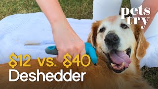 Pets Try 12 Deshedder Vs 40 Deshedder [upl. by Anisirhc]