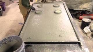 Pouring a GFRC Concrete Countertops in Lynchburg VA [upl. by Ained]