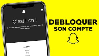 COMMENT DÉBLOQUER SON COMPTE SNAPCHAT BLOQUÉ  TUTO [upl. by Hassi]