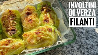 Involtini di verza filanti  Non hai mai mangiato involtini così 😃 [upl. by Finbur]