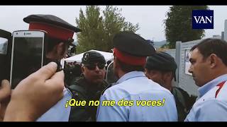 Referéndum Catalunya tensión Guardia Civil contra Mossos [upl. by Tresa]