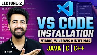 Visual Studio Code Installation on M1 Mac Windows amp Intel Mac  VS Code for Java C amp C [upl. by Asa]