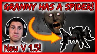 GRANNY HAS A KILLER SPIDER Granny 15 Update NEW Granny Practice Mode Granny V15 [upl. by Lrad424]