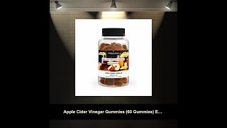 Apple Cider Vinegar Gummies 60 Gummies Elevate Your Exercise Performance Deliciously [upl. by Leshia]