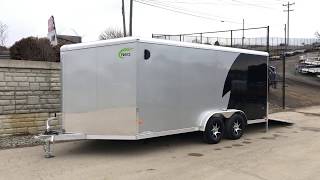 Neo 75x16 NAMR Aluminum Enclosed Motorcycle Trailer 7000 GVW NAMR1675DELUXE [upl. by Kore952]