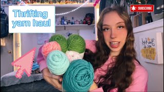 THRIFTING YARN HAUL [upl. by Anelyak52]