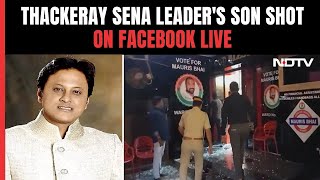 Abhishek Ghosalkar Team Thackeray leaders son shot dead in Mumbai On Facebook live [upl. by Seiter532]