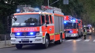 ERNEUTE BRANDSTIFTUNG  Feuer auf Dach  starke Rauchentwicklung  Feuerwehr Düsseldorf [upl. by Turoff]