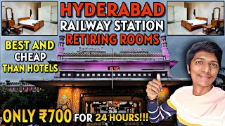 🚂HYDERABAD DECCAN RAILWAY RETIRING ROOM Only ₹700 for 24hrs  SecunderabadKachegudaNaveen Kumar [upl. by Notfa]