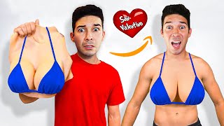 PROVIAMO 100 REGALI VIETATI DI SAN VALENTINO DI AMAZON comprati dal Dottor Timoti [upl. by Eey]