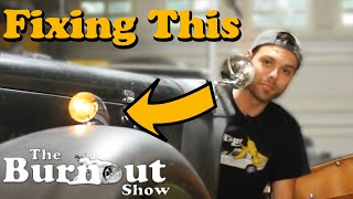 Replacing The Blinker Assembly On A 1952 MG TD Kit Car  Burnout Extra [upl. by Ewall876]