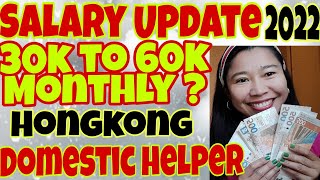 How much is the monthly salary of Domestic Helper in Hongkong  Magkano ang sahod ng kasambahay [upl. by Irbmac]