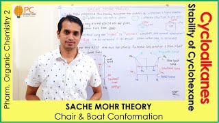 Cycloalkanes Part 5 Sache Mohar Theory  Chair amp Boat Conformation of Cyclohexane [upl. by Reinke409]