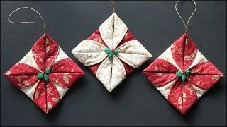 Folded Fabric Ornaments [upl. by Maretz336]