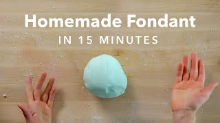 How to Make Homemade Fondant with Marshmallows [upl. by Schulze]