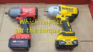 Field testing Dewalt 12 impact vs Milwaukee 12 impact vs Dewalt 34 [upl. by Notnel]