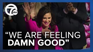 Michigan Gov Gretchen Whitmer speaks as election results come in [upl. by Lilak]