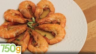 Recette de Crevettes sautées sauce rouge  750g [upl. by Cott897]