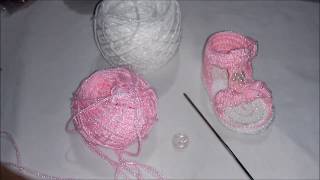 Cómo hacer Sandalias a CROCHET para bebé paso a paso [upl. by Shaner]