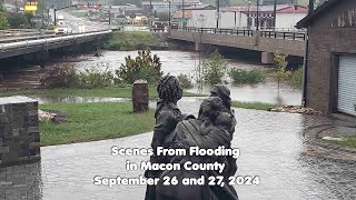 Scenes From Flooding in Macon County September 2024  Macon Media [upl. by Barbour]