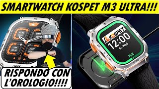 KOSPET TANK M3 ULTRA review smartwatch rugged recensione e unboxing smartwatch AMOLED e GPS [upl. by Lorrimor]