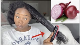 3 ways to use onions for massive Hair growth How to make onion juice and oil for long thick hair [upl. by Isoais]