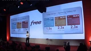 Xavier Niel  Lancement historique de Free Mobile [upl. by Haidabo]