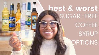 Best and worst SUGAR FREE coffee syrups  what to use and to lose  The Hangry Woman [upl. by Sathrum]