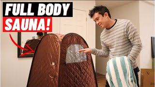 Full Body Portable Steam Sauna Unboxing and Review 2022  Best Affordable Portable Sauna [upl. by Inwat]